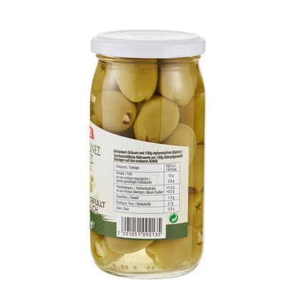 Zanae Grüne Oliven gefüllt mit Knoblauch 350 g