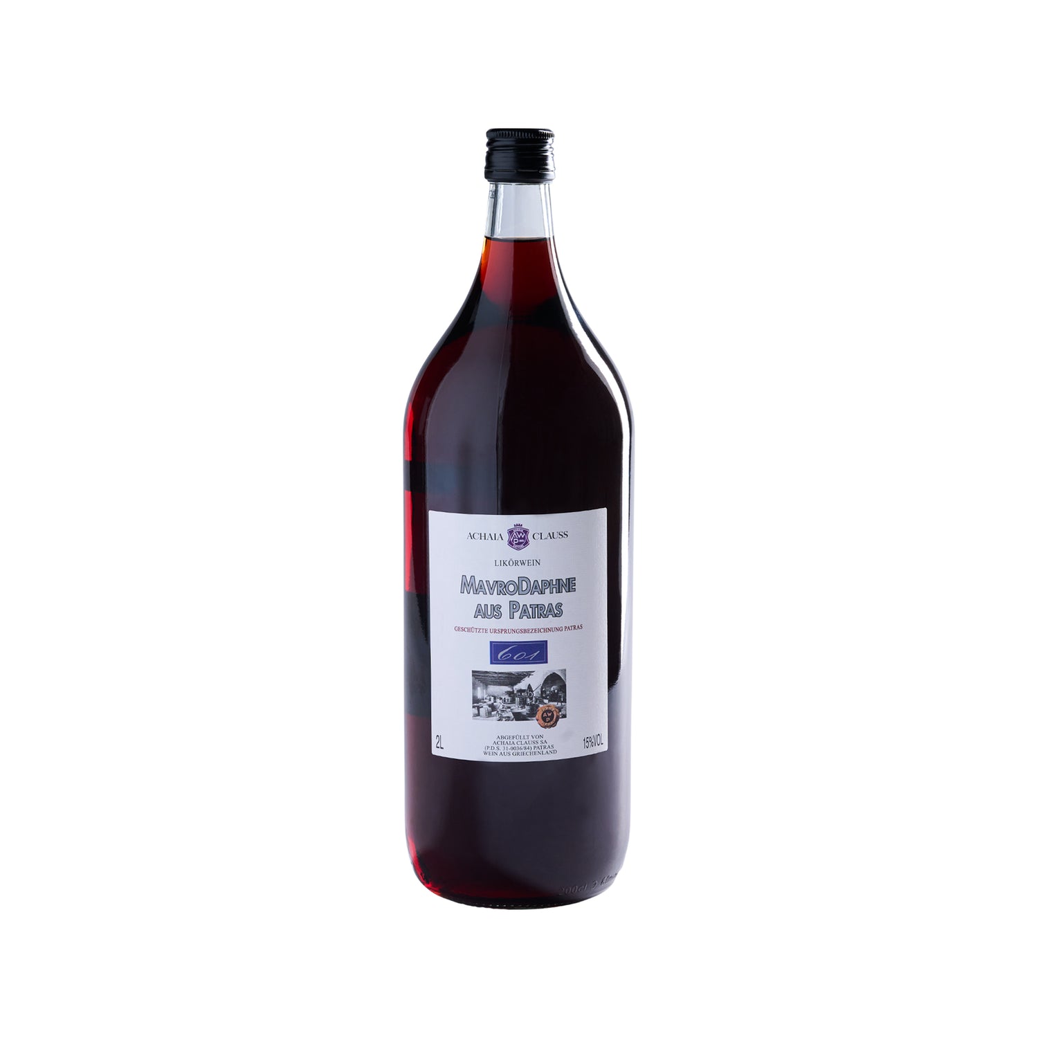 Mavrodaphne Rotwein aus Patras Achaia Clauss 2 l