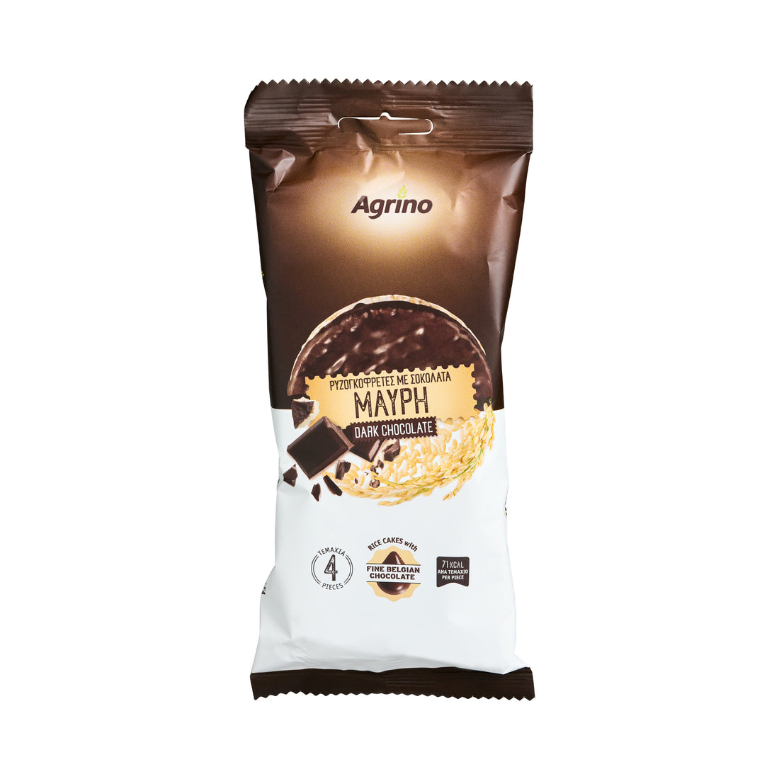 Reiswaffel mit dunkler Schokolade Agrino 60 g
