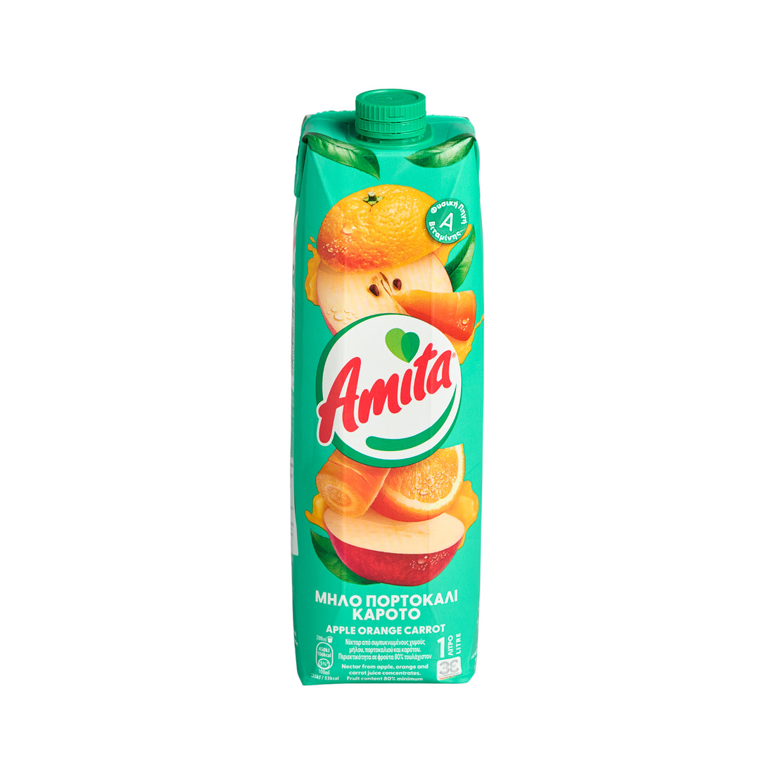Amita Orange- Karoten- Apfelsaft 100% 1 l