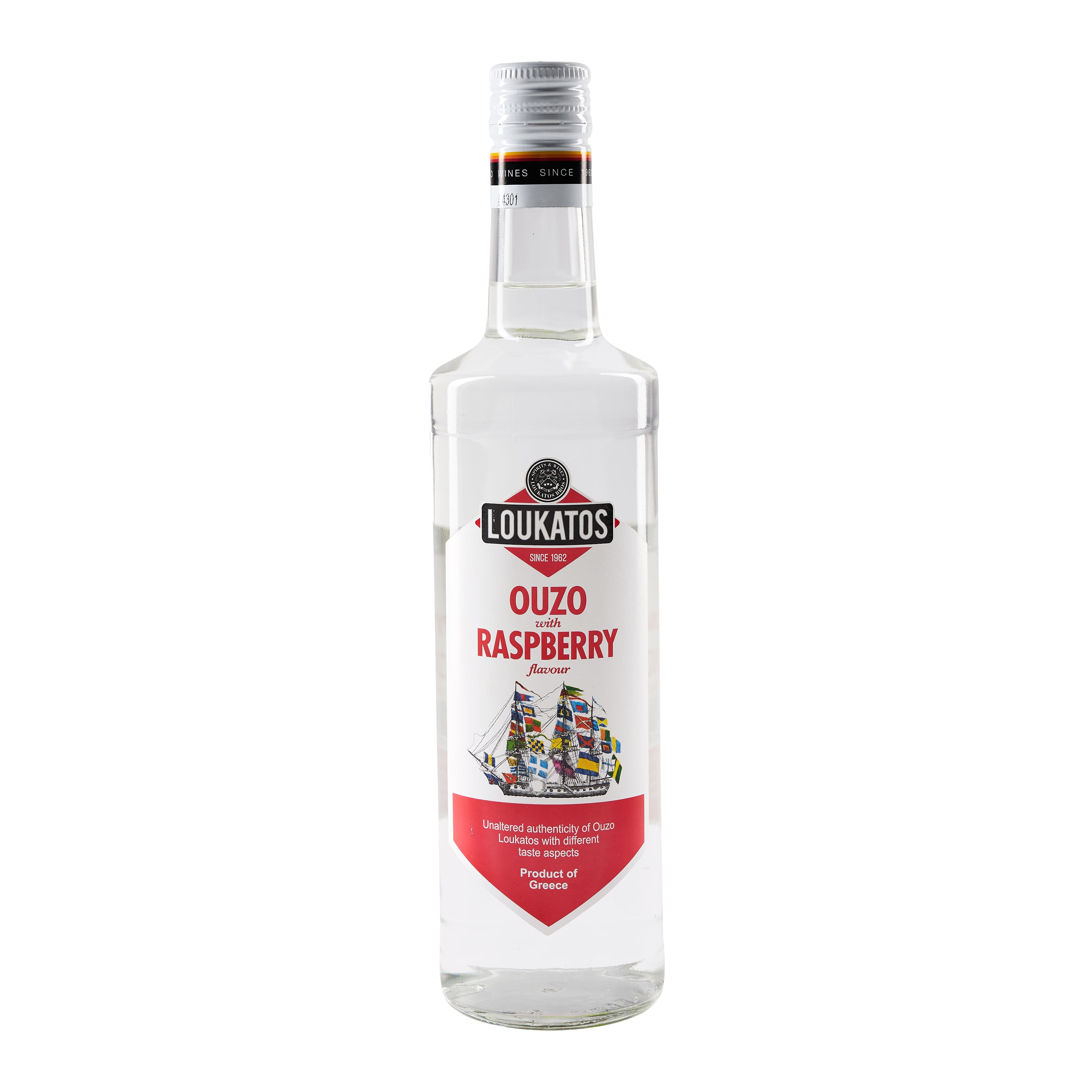 0,7 l Ouzo - Raspberry Loukatos 38 % Vol