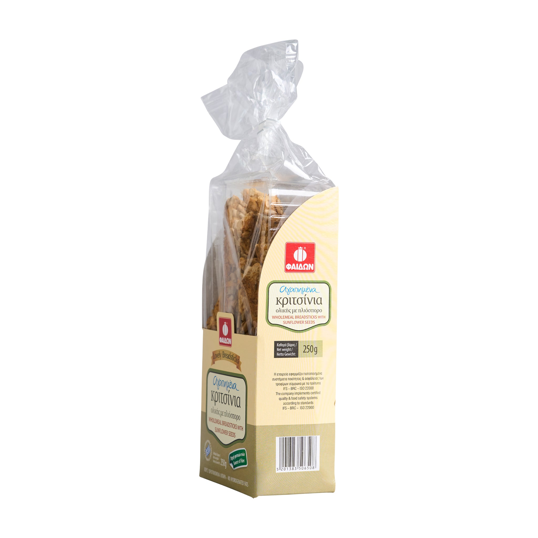 250 g Kritsinia mit Sonneblumekernen Vollkornmehl Fedon