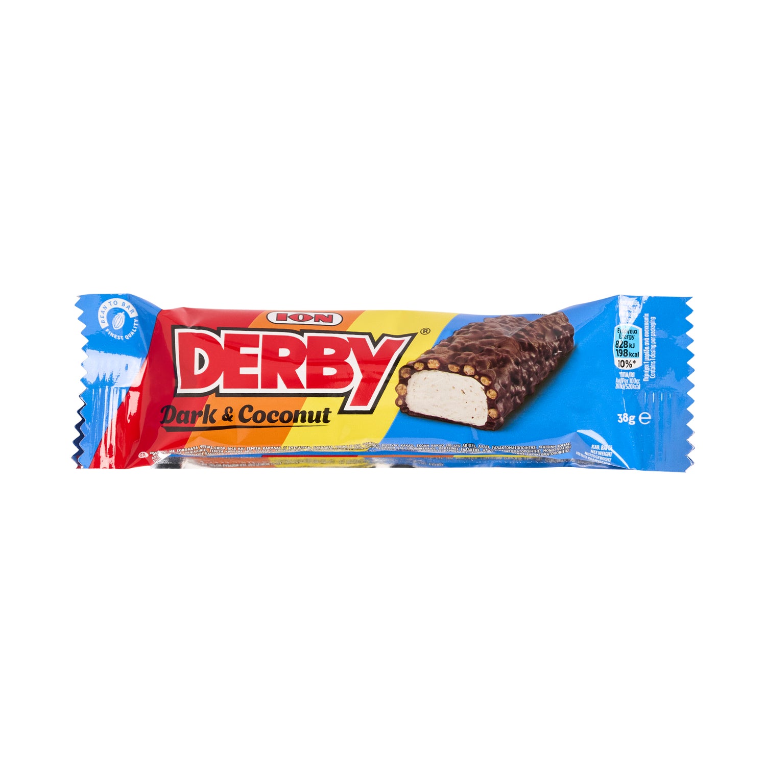 ION Derby Schokoriegel mit Bitter Schokolade und Kokos 38 g