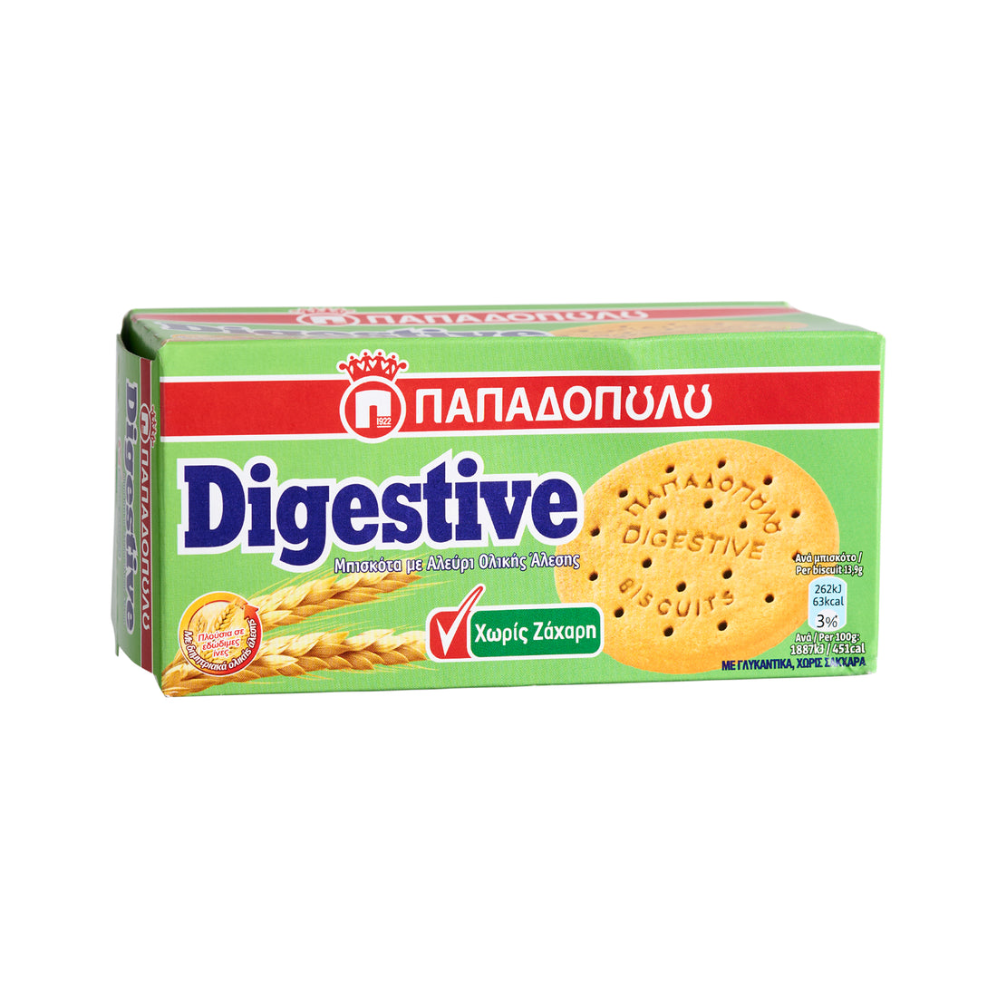250 g Digestive ohne Zucker Papadopoulou