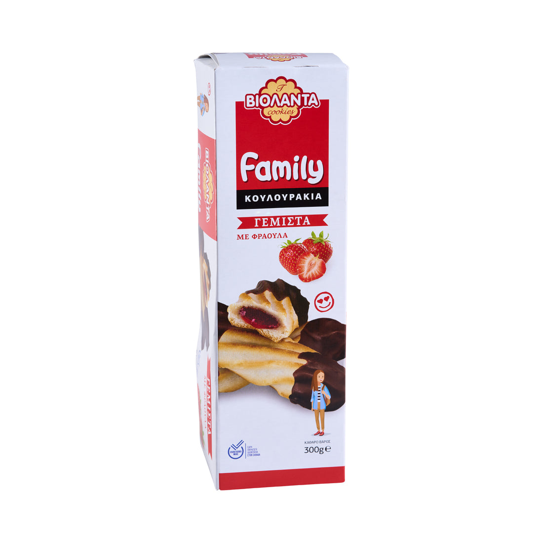 300 g Family Biolanta mit Erdbeere Füllung