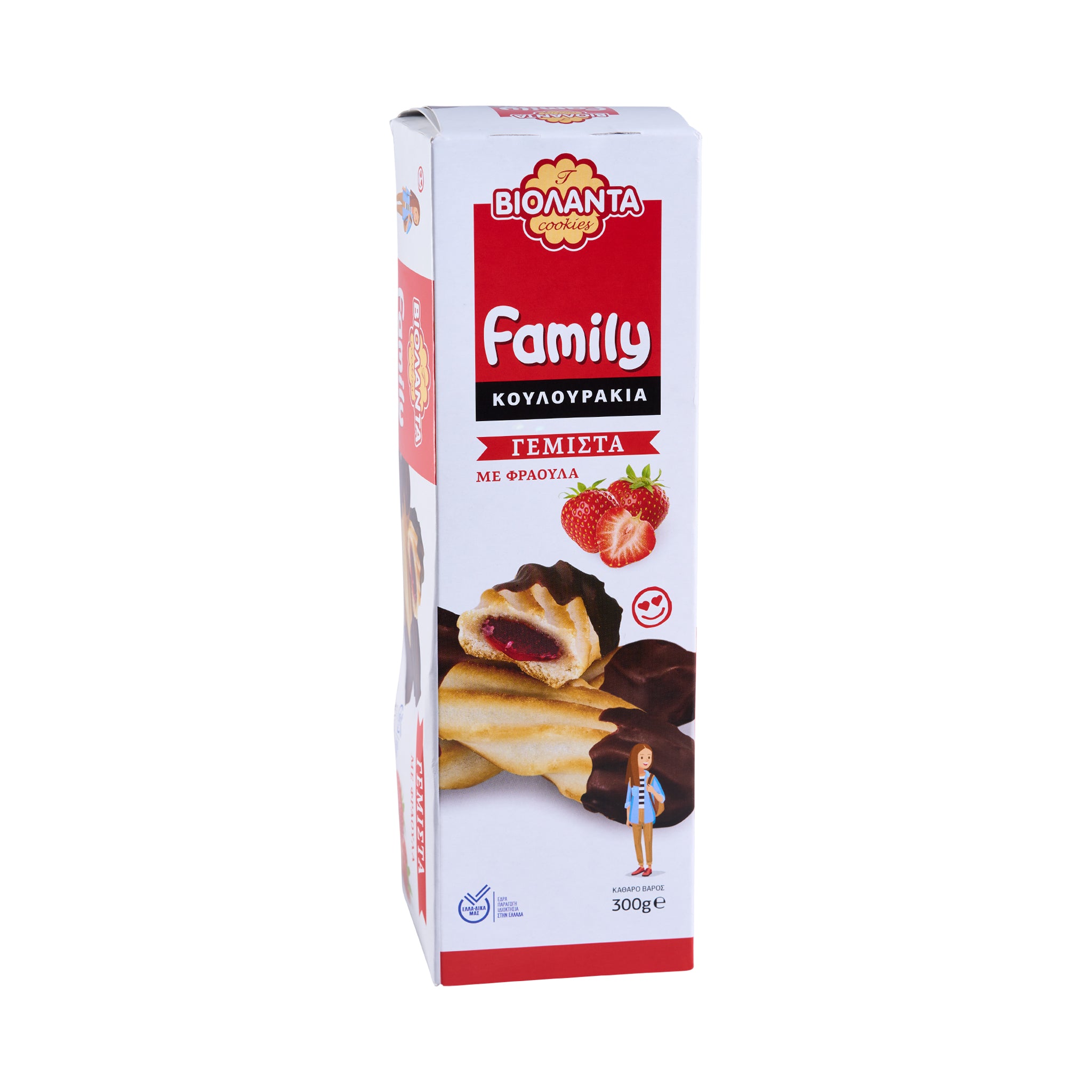 300 g Family Biolanta mit Erdbeere Füllung
