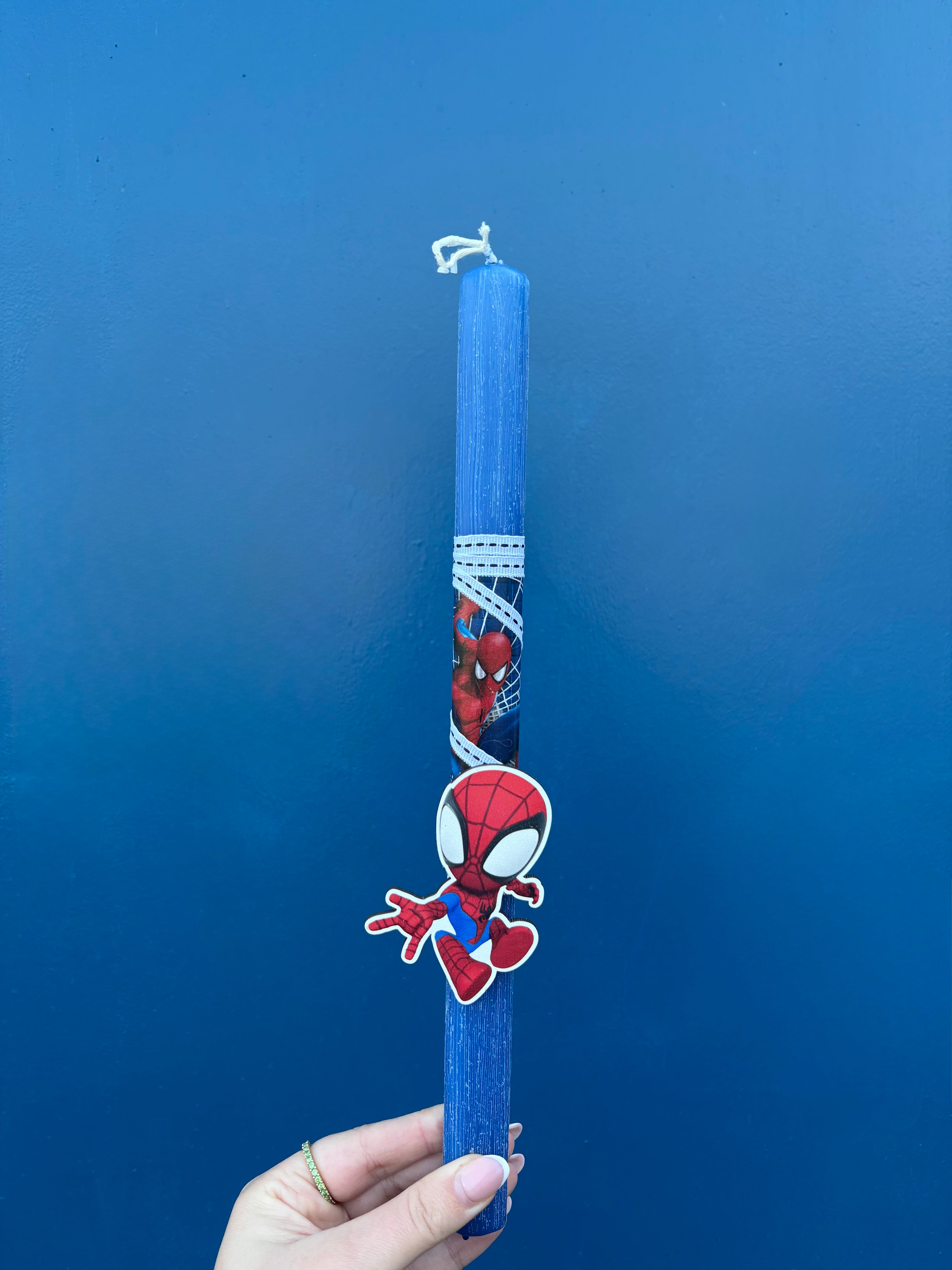 Osterkerze Spiderman