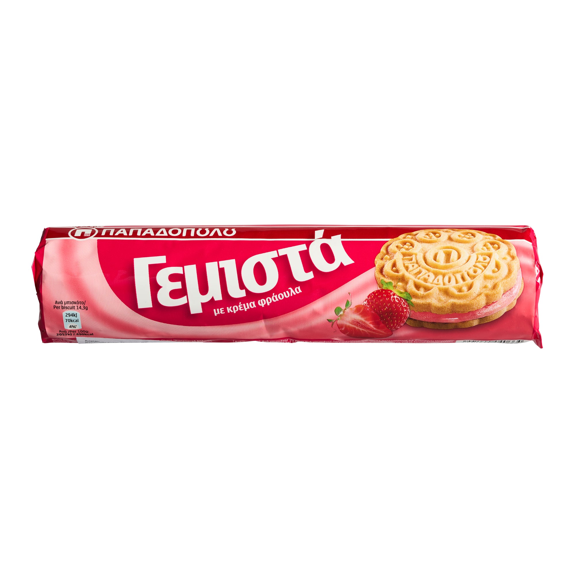 200 g Gemista Gef Erdbeerkekse Roll No 23 Papadopoulou
