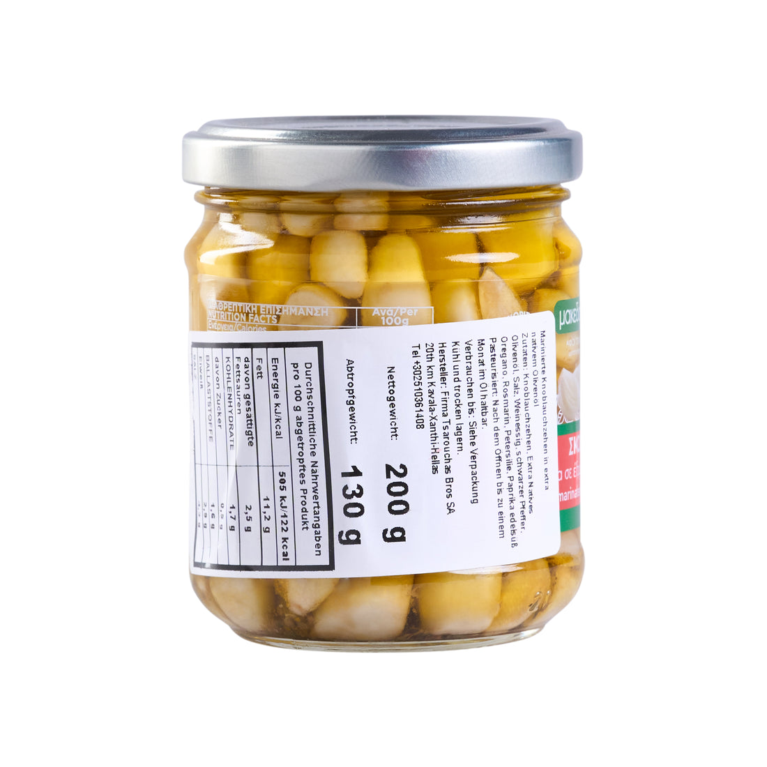 200 g Knoblauchzehen in Olivenöl Tsarouchas