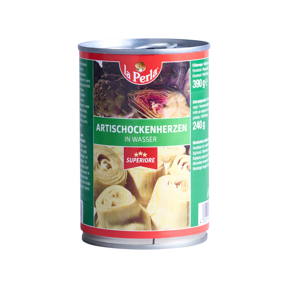 Artischockenherzen in Wasser La Perla 390 g