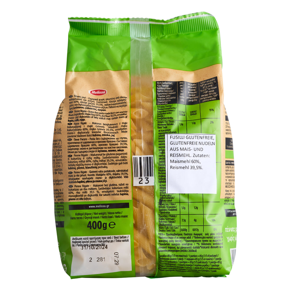 Melissa Gluten Free Penne Rigate 400g