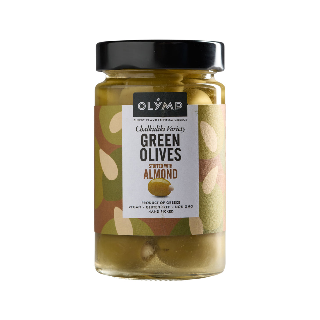Olymp Konstantopoulos Grüne Oliven gefüllt mit Mandeln 320 g