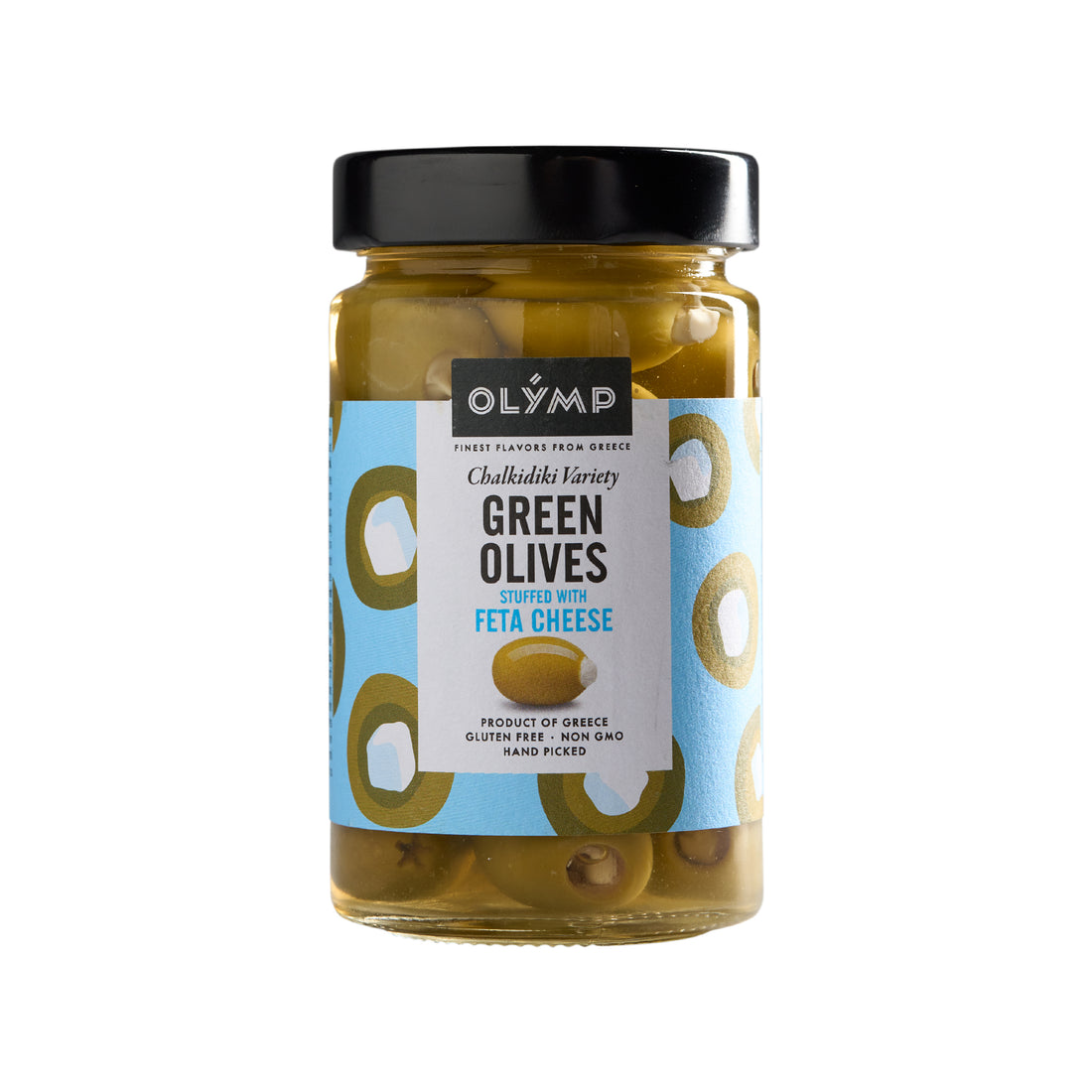 Grüne Oliven gefüllt mit Fetakäse Olymp Konstantopoulos 320 g