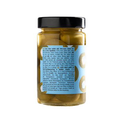 Olymp Konstantopoulos Grüne Oliven gefüllt mit Fetakäse 320 g