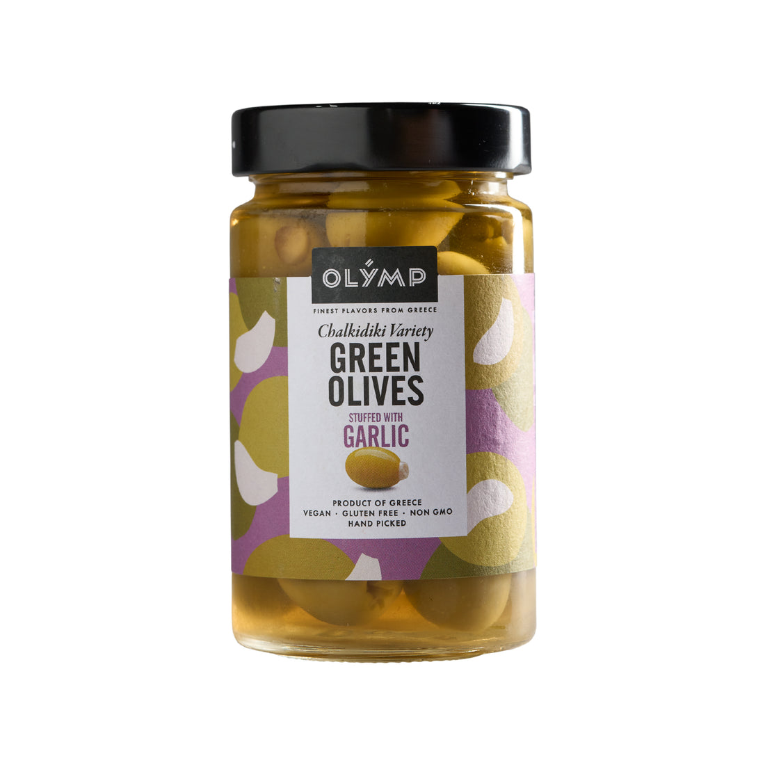 Olymp Konstantopoulos Grüne Oliven gefüllt mit Knoblauch 320 g
