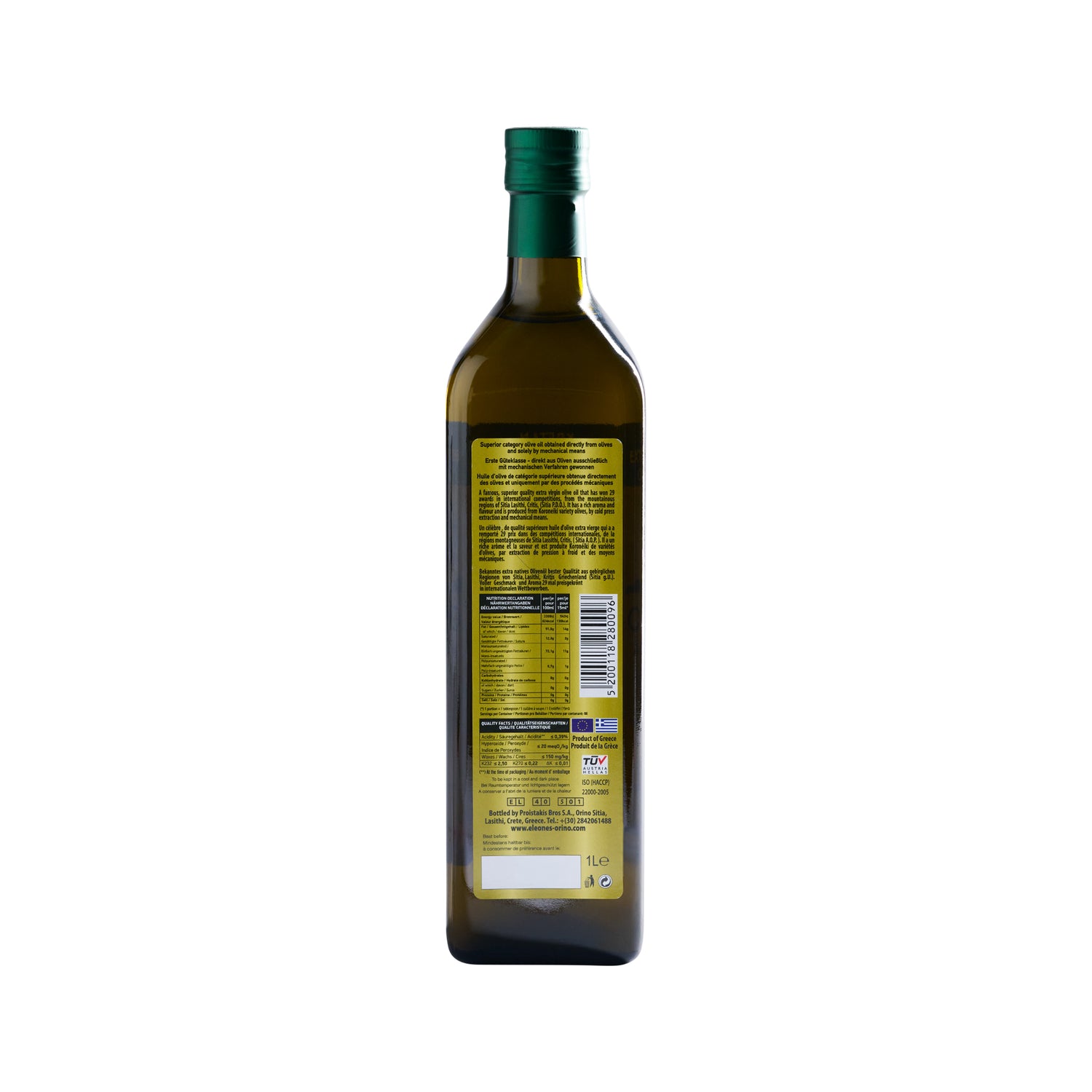 Olivenöl Orino 0,3% P.D.O. Extra Nativ Sitia Proistakis 1,0 l