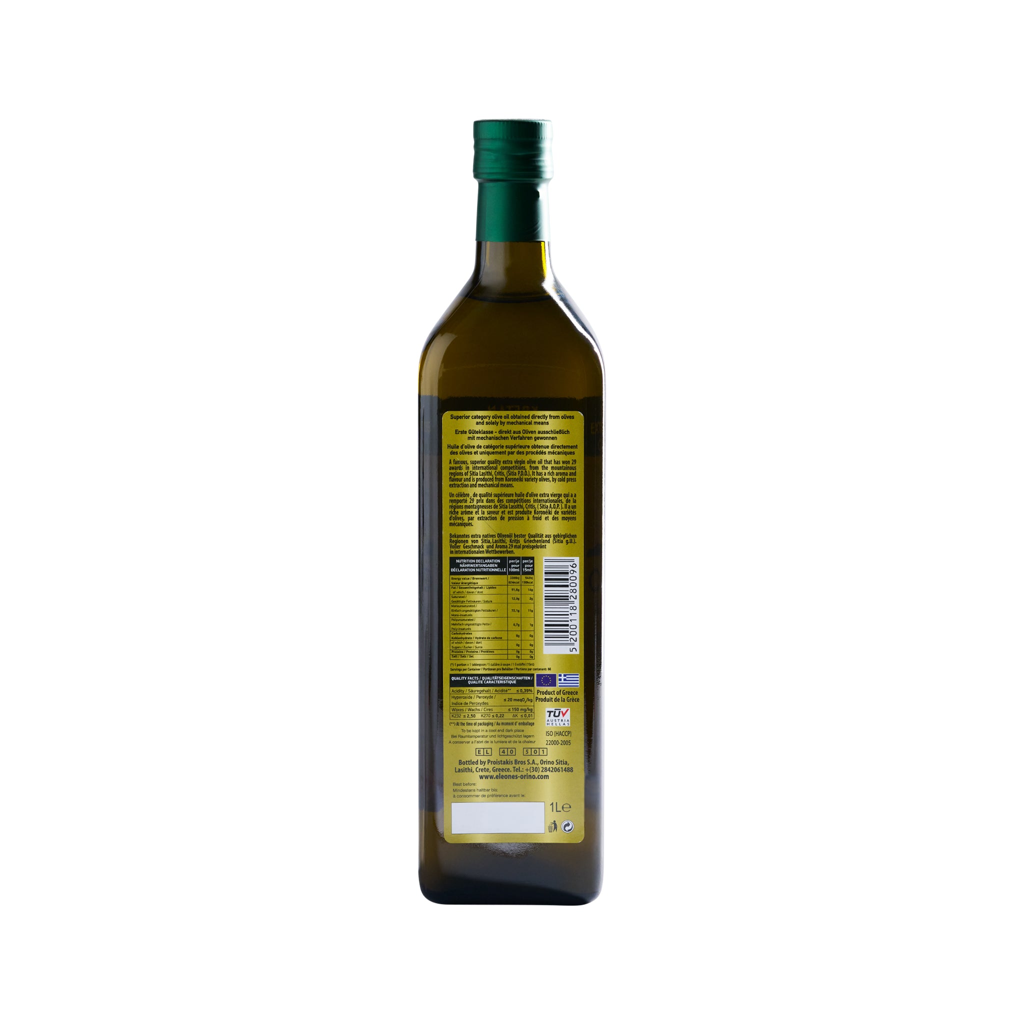 Olivenöl Orino 0,3% P.D.O. Extra Nativ Sitia Proistakis 1,0 l