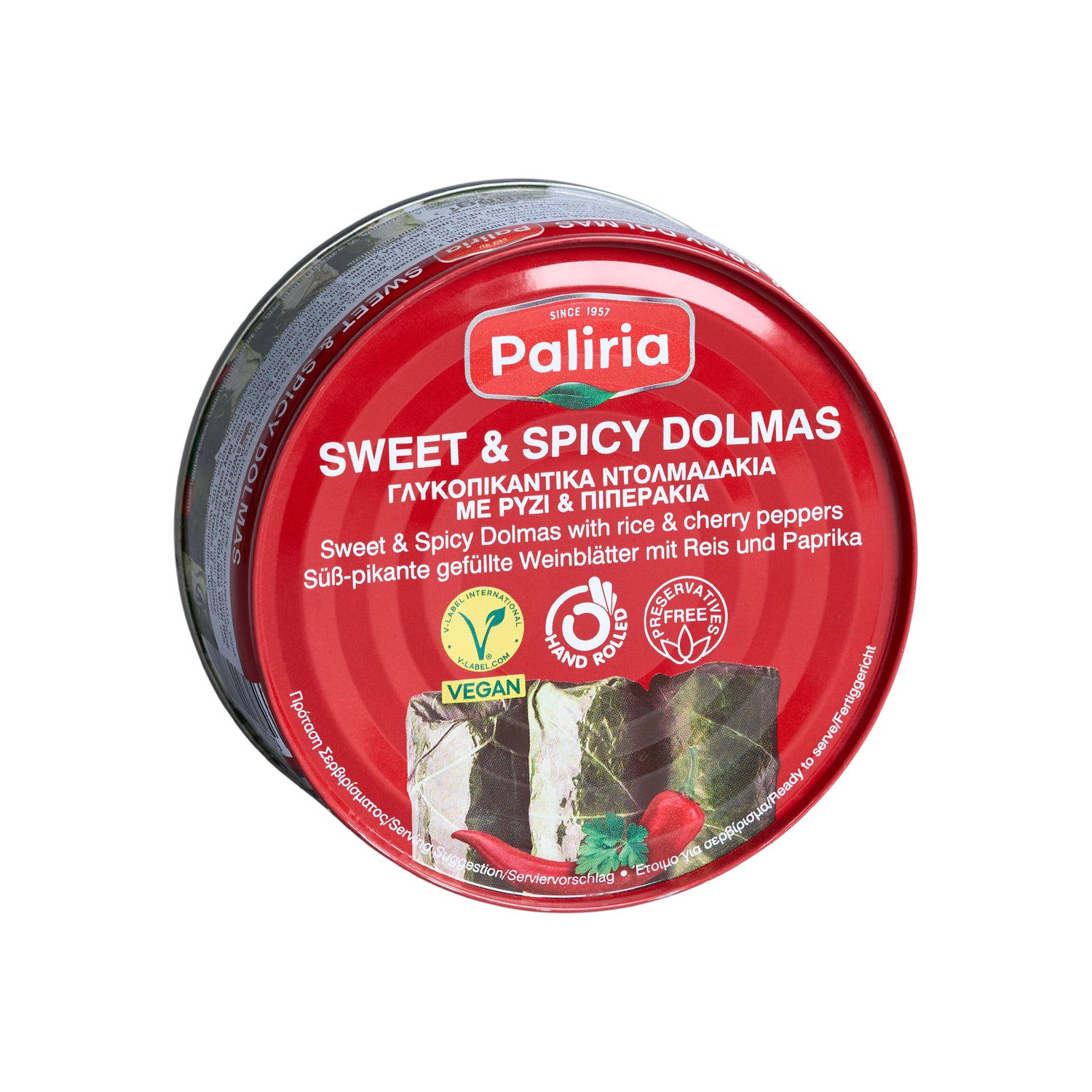 Paliria Dolmadakia gefüllte Weinbläter Sweet and Spicy 280 g