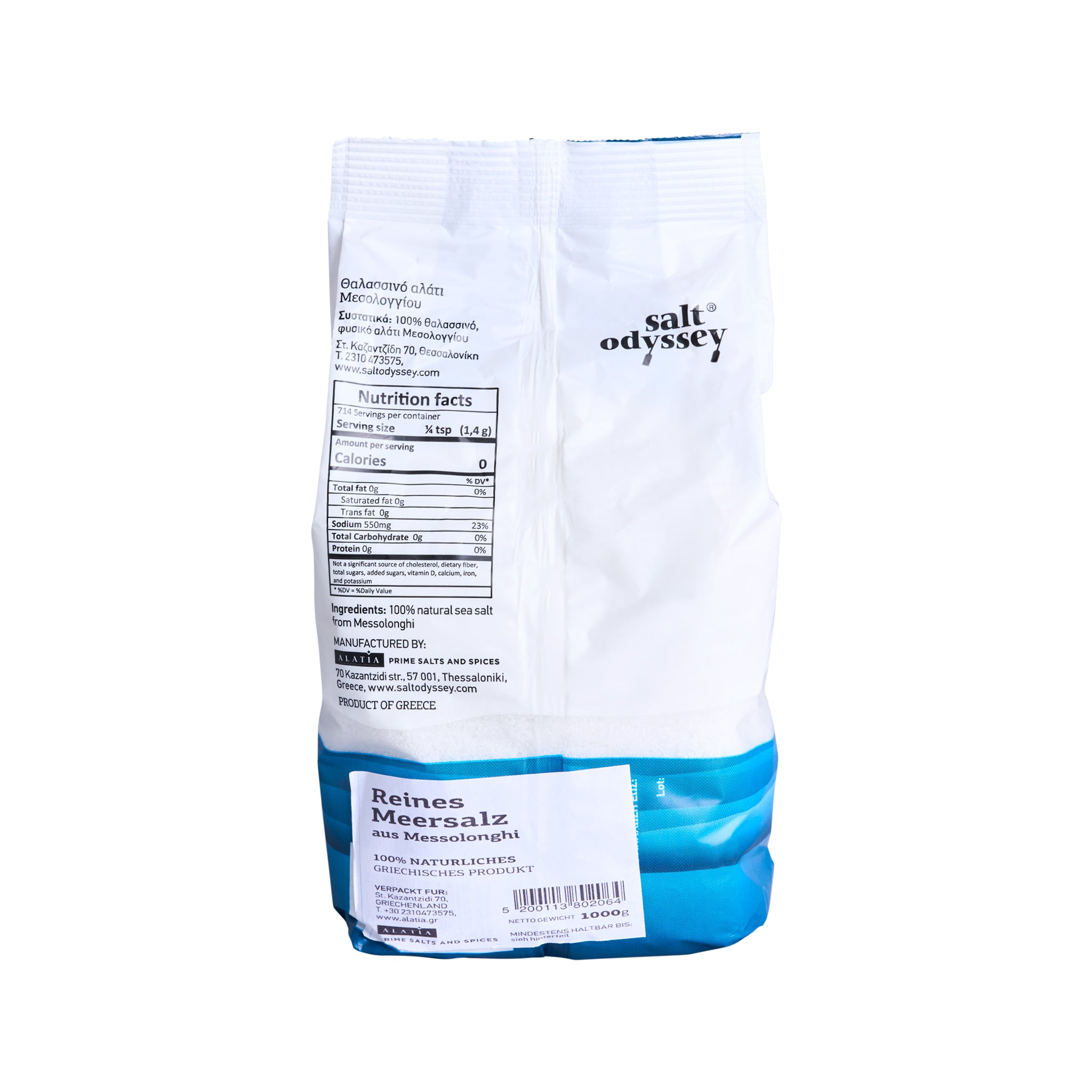 Salt Odyssey Meersalz fein 1 kg