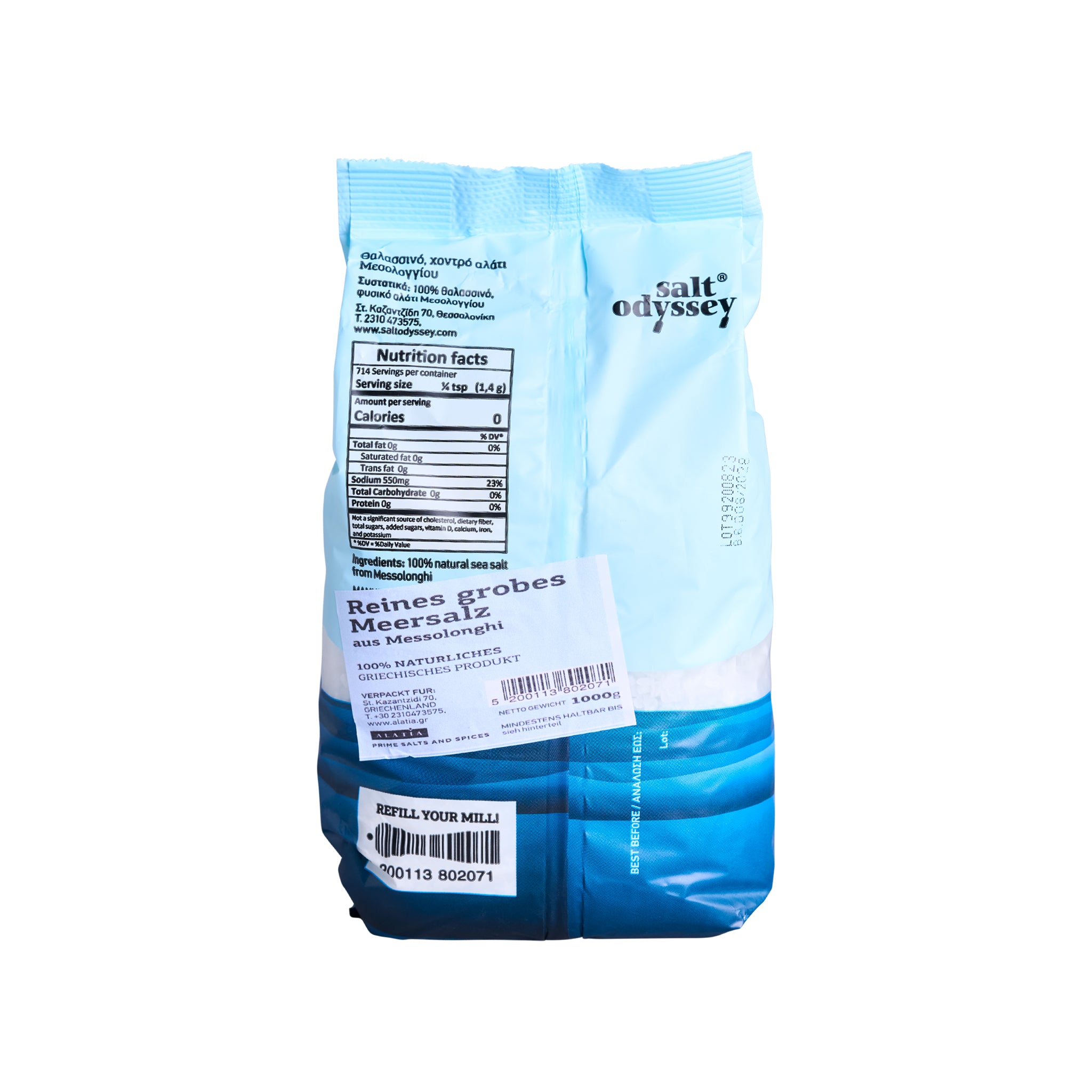 Salt Odyssey Meersalz grob 1 kg