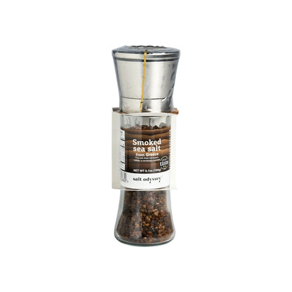 Salt Odyssey Mühle Meersalz geräuchert in Buche 190 g