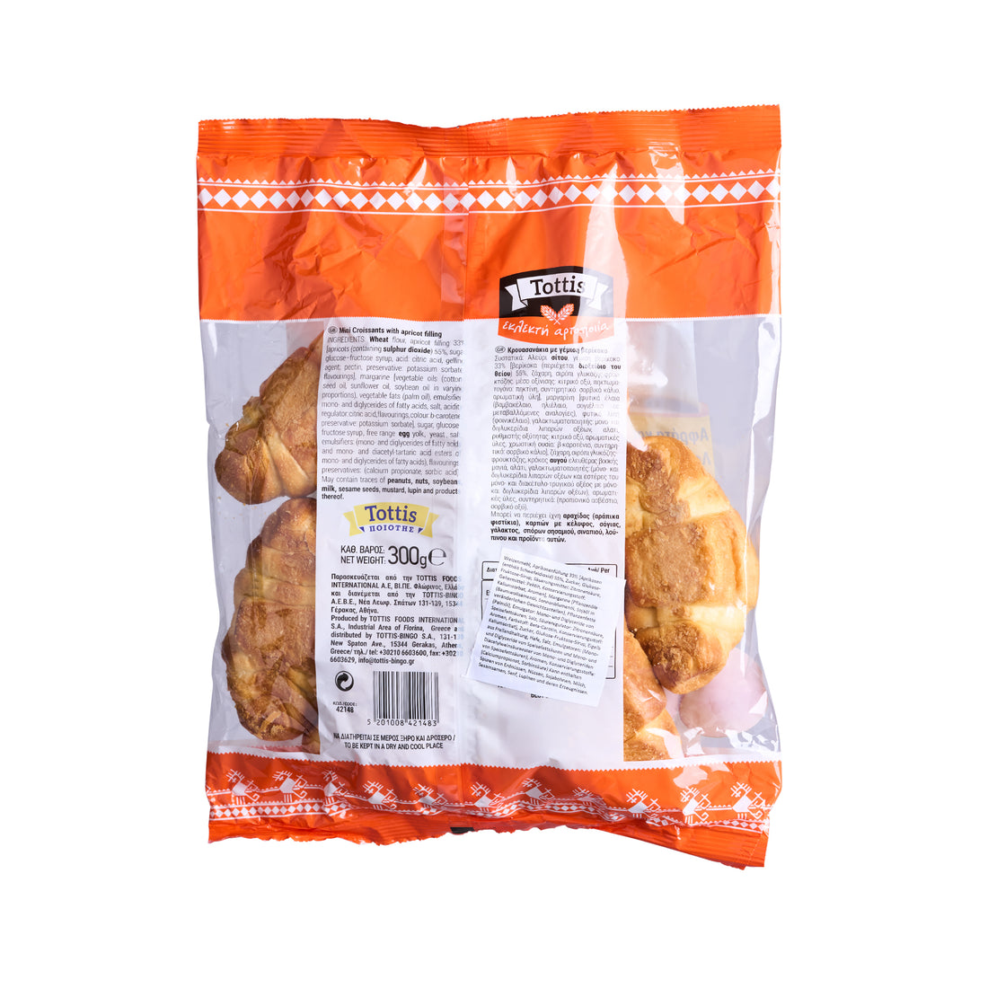 Mini Croissant Aprikose Tottis Bingo 260 g