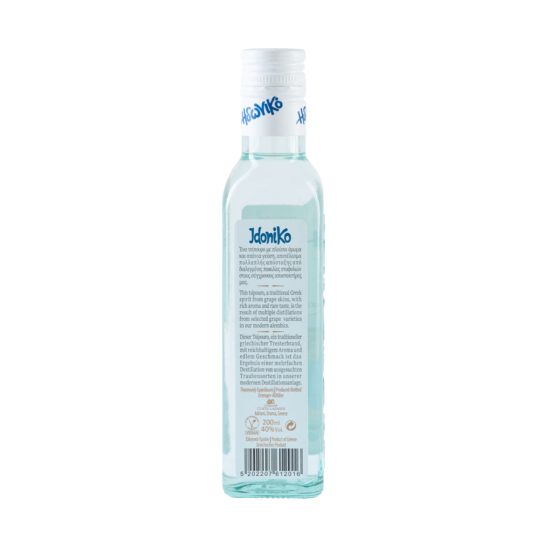 Tsipouro Idoniko 40 % Vol. Costa Lazaridi 0,2 l