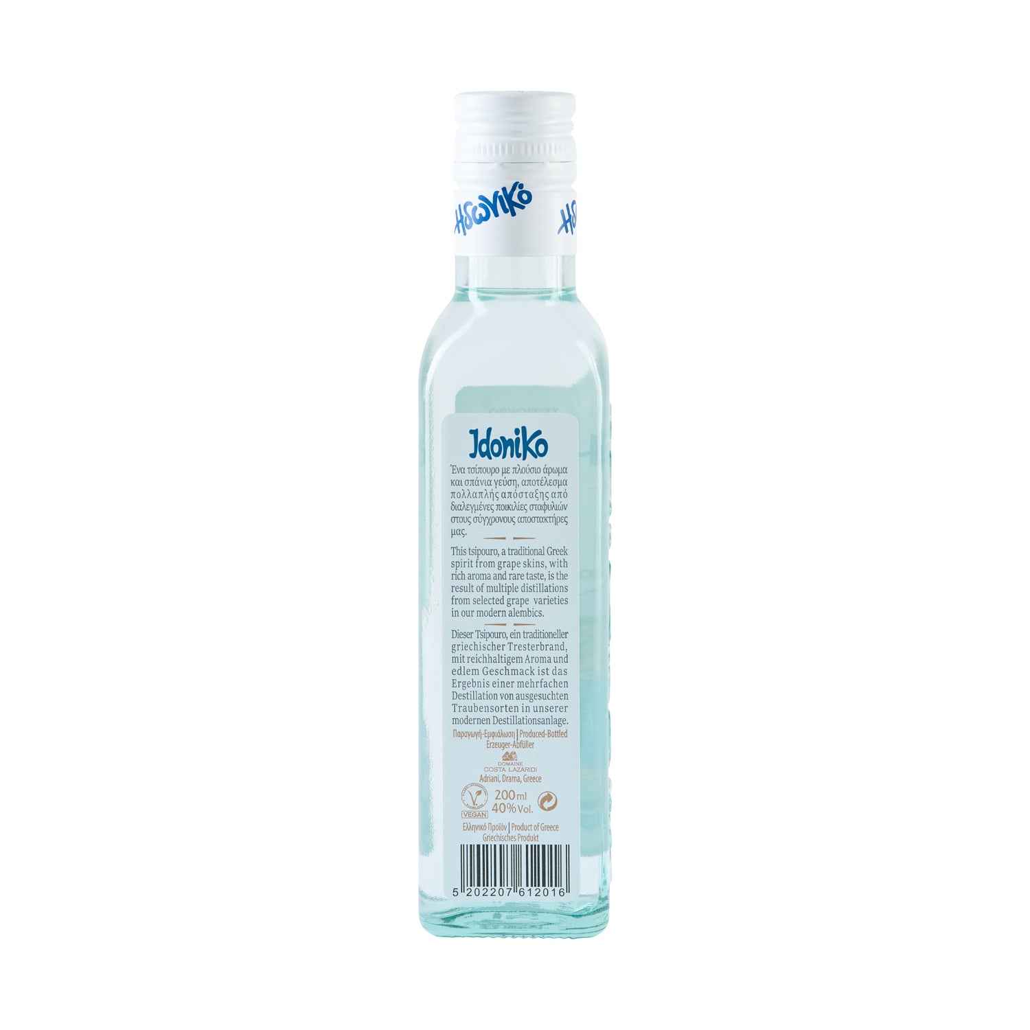 Tsipouro Idoniko 40 % Vol. Costa Lazaridi 0,2 l