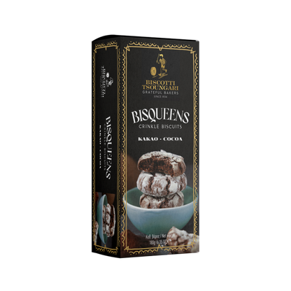 180 g Bisqueens Crinkle Kakao Kekse Biscotti