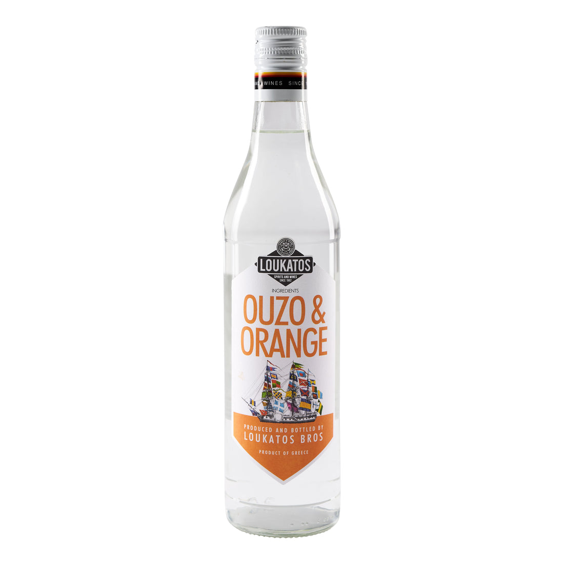 0,7 l Ouzo - Orange Loukatos 43 % Vol