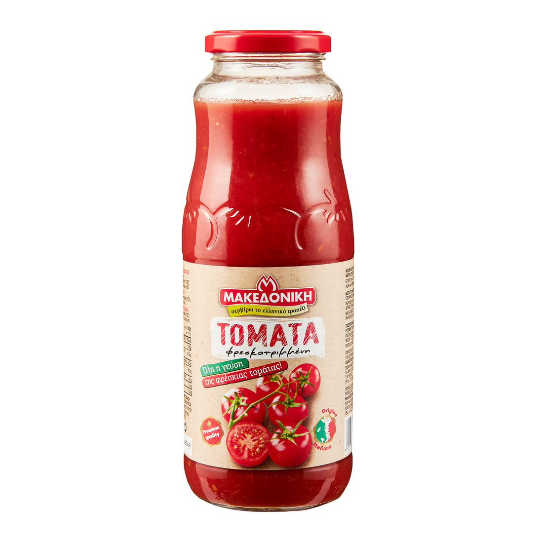 Tomatenfruchtfleisch im Glas Makedoniki 680 g