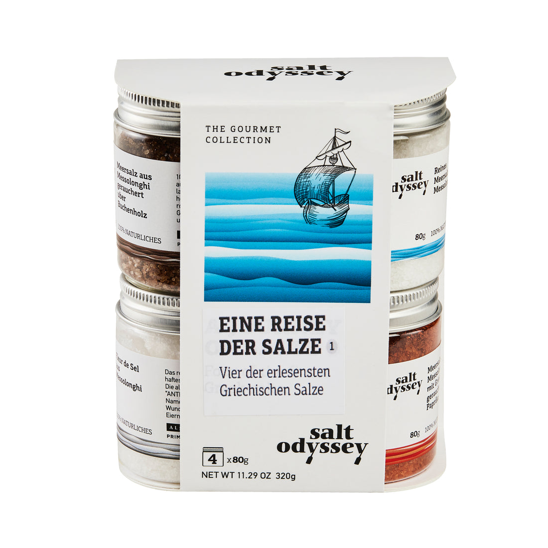 Salt Odyssey Feines griechisches Salz 4x 80 g