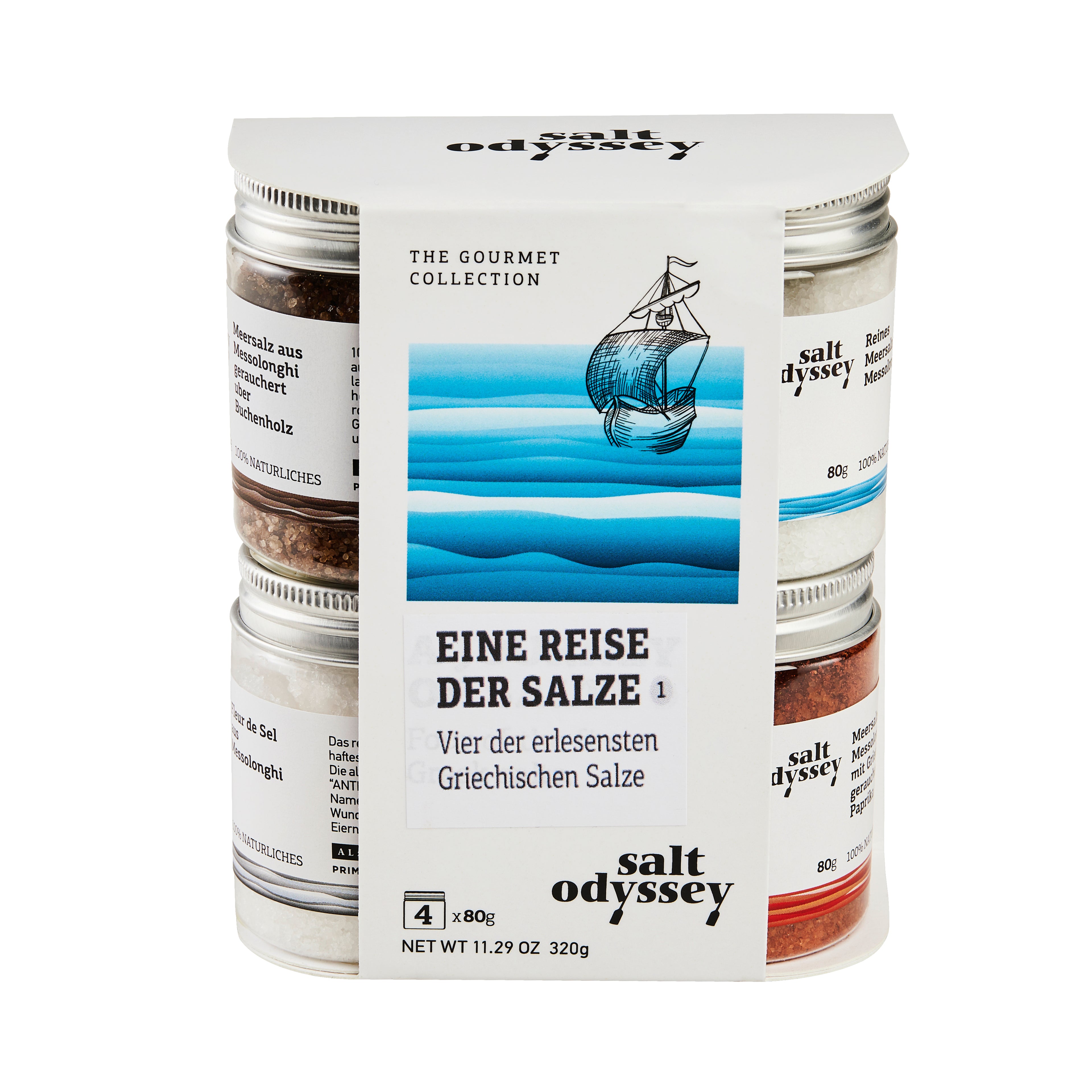 Feines griechisches Salz Salt Odyssey 4x 80 g