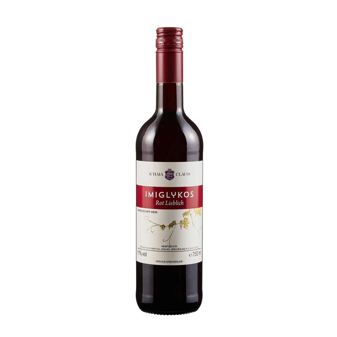 Imiglykos Achaia Clauss Rotwein lieblich 0,75 l
