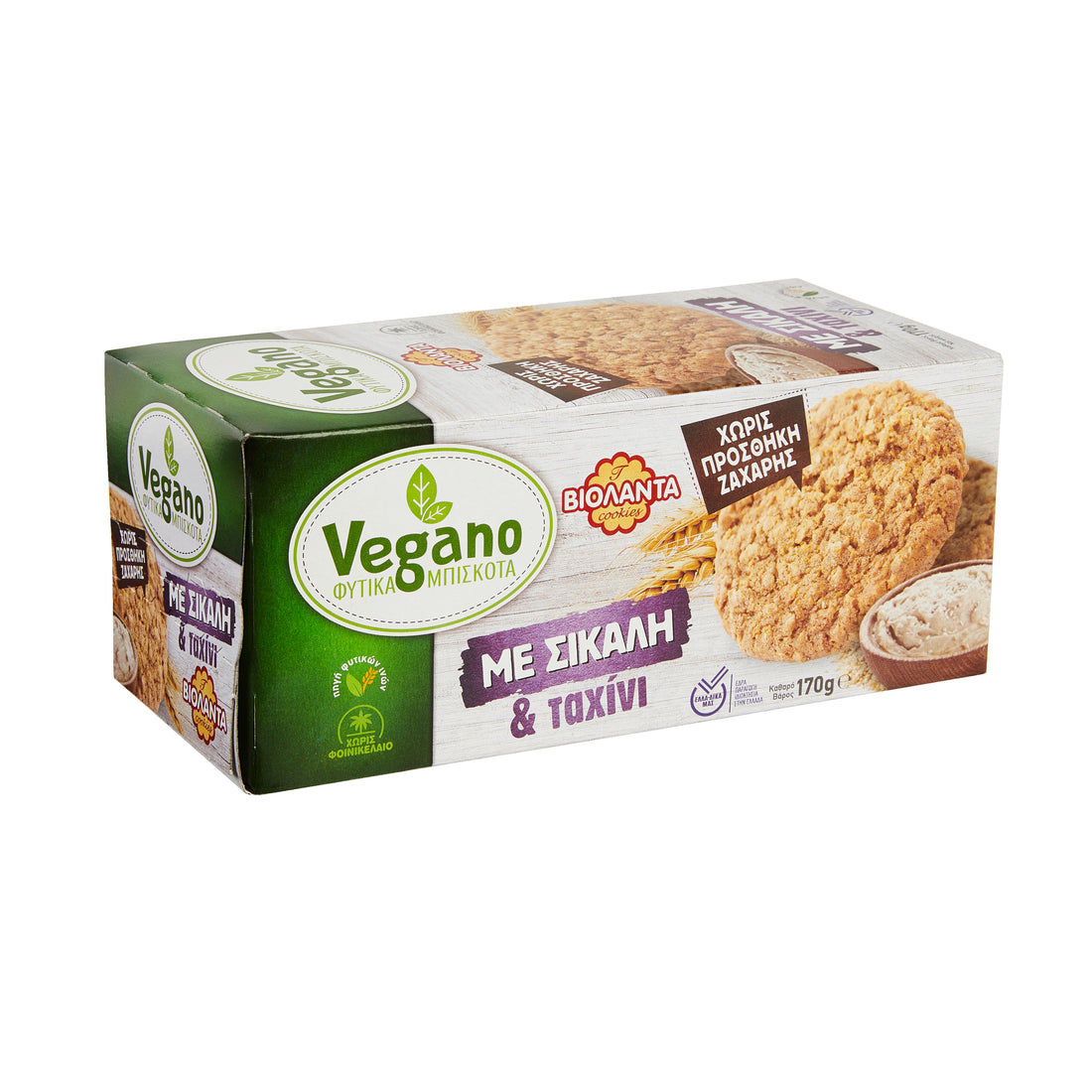 Vegano Kekse mit Roggen und Tachini Biolanta 170 g
