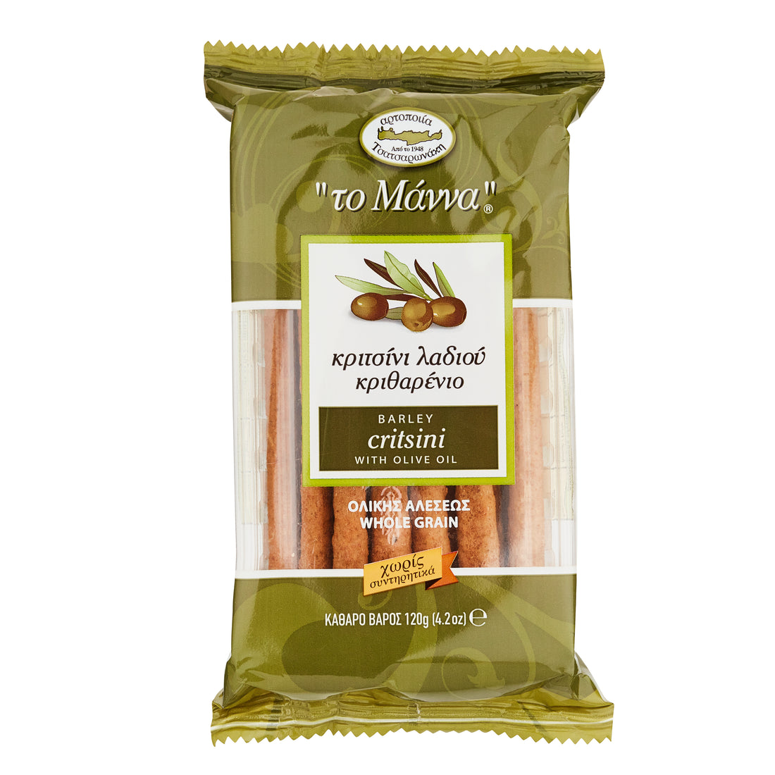 Kritsini Kritharenio mit Olivenöl ToManna 120 g