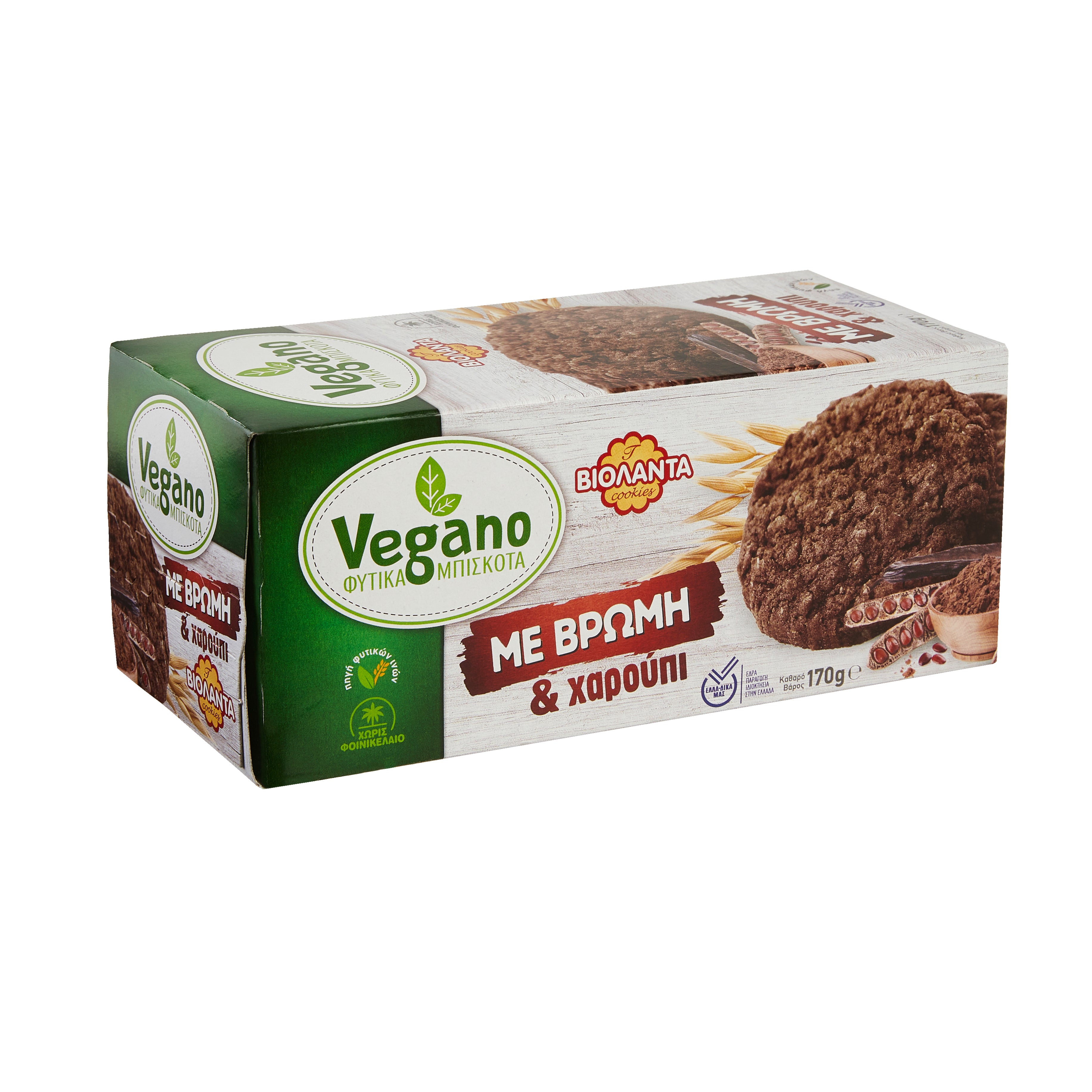 Vegano Kekse Hafer und Johannisbrot Biolanta 170 g